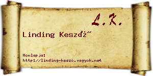 Linding Kesző névjegykártya